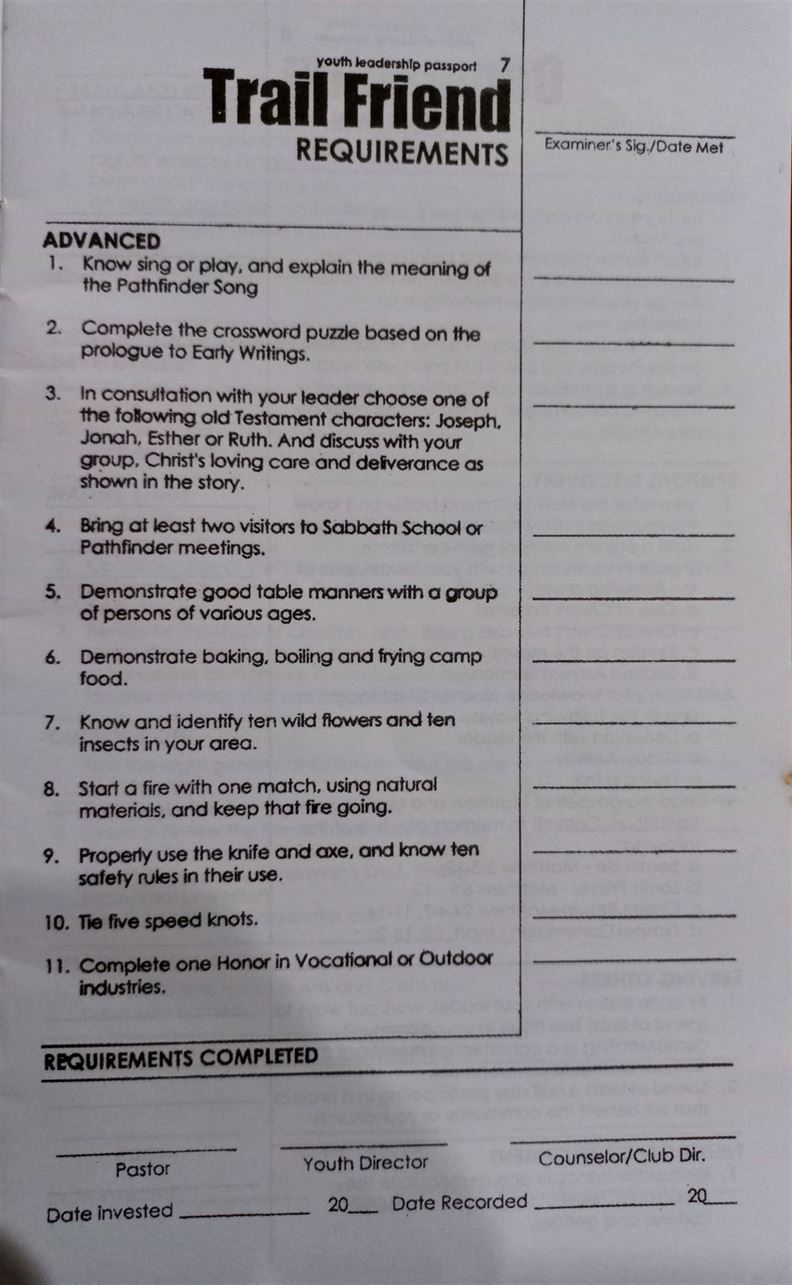 Trail Service Learning Report MMA MG - CURRICULUM